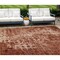 Homeroots 8' X 10' Orange Ikat Washable Indoor Outdoor Area Rug 576998 - alternate 1