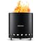 Campior Wood Burning Fire Pit Stove, Smokeless, Stainless Steel, Removable Ash Pan, Stand, Carry Bag LFSTVMBK44 - alternate 1