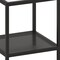 Homeroots 22" Black And Clear Glass And Steel Square End Table With Shelf 544182 - alternate 6