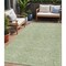 Homeroots 5' X 8' Sage And Ivory Geometric Washable Indoor Outdoor Area Rug 613531 - alternate 1
