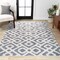 Jonathan Y Astrid Retro Trellis High-Low Cream/Gray 5 ft. x 8 ft. Area Rug SNT103B-5 - alternate 1