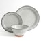 Gibson Elite Terranea 12 Piece Stoneware Dinnerware Set in White, Service for 4 116890.12 - alternate 6