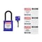 Brady Velocity Lockout Padlocks Nylon 1.5in Clearance KD Plastic Shackle Purple SDPL-PRP-38PL-KD - alternate 3