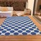 Homeroots 3' X 5' Navy Blue And Ivory Polka Dot Washable Indoor Outdoor Area Rug 614923 - alternate 7