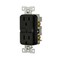 Eaton Wiring Devices Eaton-WP GFCI Receptacle, 125 V, 15 A, NEMA: NEMA 5-15R, Back, Side Wiring, Black GF15BK - alternate 5