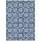Homeroots 8' X 10' Navy Blue And Ivory Floral Washable Indoor Outdoor Area Rug 595976 - alternate 8