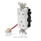 Leviton Straight Blade Receptacle, 5-20R, 20 A, 125V AC, Flush Mount, Self-Grounded M1636-1CI - alternate 3