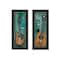 Homeroots Set Of Two Tune my Heart and I will Sing 2 Black Framed Print Wall Art, 2PK 406120 - alternate 4