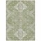Homeroots 9' X 12' Artichoke Green Beige And Ivory Medallion Washable Indoor Outdoor Area Rug 589024 - alternate 7
