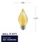 Bulbrite Spunlite 4w Dimm C15 LED Filament Lght Bulb Medium (E26) Base - 2100K (Amber Lght), 250 Lumens, 4PK 862788 - alternate 4