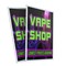 Signmission Vape Shop Lowest Prices Around, Plastic Signs Only 24 Inch x 36 Inch, Corrugated Plastic, 2PK CSB-2436-2PACK-VapeShopLowestPricesAroun - alternate 1
