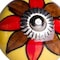 Homeroots Set of Twelve Red And Yellow Floral Ceramic Drawer Pull Knobs, 12PK 358131 - alternate 4