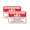 Signmission Restricted Area No Unauthorized Personnel Beyond T, 18'' X 24'' 2 Signs, Heavy Gauge Aluminum, 2PK A-1824-2PACK-24754 - alternate 1