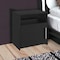 Homeroots 23" Black Wood Nightstand 543676 - alternate 6