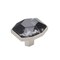 Amerock Carrione 1-5/8 inch 41mm Length Marble Black/Satin Nickel Cabinet Knob BP36638MBKG10 - alternate 1