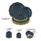 Smarty Had A Party Navy w/Gold Rim Round Blossom Plastic Dinnerware  Set (120 Dinner Plates+120 Salad Plates), 240PK 4840NG-VP-CASE - alternate 9