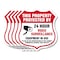 Signmission Video Surveillance Shield Sign This Prop, 12 inch X 12 inch, Aluminum Metal Sign, 5PK SHI-A-5Pack-12-470 - alternate 1