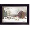 Homeroots Winter Coat sheep Black Framed Print Wall Art 415262 - alternate 1