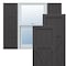 Ekena Millwork True Fit PVC Center X-Board Farmhouse Fixed Mount Shutters, Shadow Mountain , 12W x 42H, PR TFP107FH12X042SM - alternate 1