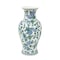 Homeroots 19" White Blue And Green Floral Urn Porcelain Table Vase 574212 - alternate 6