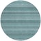 Homeroots 8' Teal Blue And Aqua Round Striped Washable Indoor Outdoor Area Rug 610614 - alternate 8