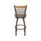 Holland Bar Stool Co Eleanor 30in Swivel Bar Stool with Bronze Finish, Medium Back and Canter Earth Seat 880 - alternate 7