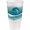 Dart Horizon Hot/Cold Foam Drinking Cups, 32oz, Teal/White, PK400 32AJ20H - alternate 1