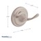 Franklin Brass Jamestown Double Towel Hook in Brushed Nickel 9002SN - alternate 4