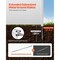 Vevor 4 Panels Vinyl Privacy Screen with Galvanized Metal Stakes 50x50 in White TJ-SKU3 - alternate 6