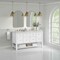 James Martin Vanities Breckenridge 60 in. Double Vanity, Bright White, w/ 3 CM Lime Delight Quartz Top 330-V60D-BW-3LDL - alternate 5