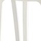 Homeroots Set of Four 26" White Heavy Duty Plastic Low Back Outdoor Counter Height Bar Chairs 565357 - alternate 7