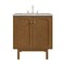 James Martin Vanities Laurent 30" Single Vanity, Honey Oak w/ 3 CM Victorian Silver Silestone Top 545-V30-HNO-3VSL - alternate 1