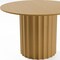 Homeroots 46" Brown Solid Wood Pedestal Base Round Top Dining Table 720994 - alternate 4