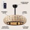 Jonathan Y Cassidy 23" 6-Light Modern Bohemian 6-Speed Metal/Rattan Mobile-App/Remote-Controlled Height-Adjusta JYL9728B - alternate 8