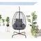 Hospitality Rattan Patio Ultra Hanging Chair with Stand 890-2400-GRY-HC - alternate 1