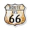 Signmission Route Us 66 Rustic, 18 Inch X 18 Inch, Plastic Sign SHI-P-18-485 - alternate 1