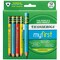 Ticonderoga My First Short Wooden Pencils, L Triangle Barrel, Sharpened, #2 HB Soft, w/ Eraser, Primary Colors, 12PK X33112 - alternate 1