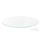 Fab Glass And Mirror 16in Round Ultra Clear Glass Table Top, Flat Edge, Low Iron Extra Clear Tempered Glass 1/4 I LI-16RT6THFL - alternate 1