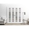 Sartodoors Sliding Closet Double Bi-fold Doors Planum 2122 White Solid Core Modern Interior PLANUM2122DBF-WS-72 x 96 (4* 18x96) - alternate 5