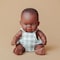 Miniland My Friends & Me Baby Doll, African Boy, 8-1/4'' 33002 - alternate 4