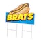 Signmission Brats Die Cut Yard Sign & Stake outdoor plastic coroplast window, C-DC-2436-DS-Brats19 C-DC-2436-DS-Brats19 - alternate 1