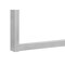 Homeroots 60" White and Gray Computer Desk With Three Drawers 490005 - alternate 7