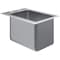 Amgood Stainless Steel 1 Compartment Drop-In Sink Bowl 10 in. x 14 in. x 10 in. SINK DIS S1C-101410-NF-Z - alternate 1