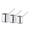 Korkmaz Tombik 3 Piece Stainless Steel Turkish Coffee Pot Set in Silver A1217 - alternate 1
