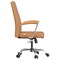 Leisuremod Evander Office Chair in Upholstered Leather and Iron Frame with Swivel and Tilt, Acorn Brown EO20LBRL - alternate 7