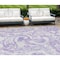 Homeroots 8' X 10' Lavender Ivory And Purple Paisley Washable Indoor Outdoor Area Rug 588651 - alternate 1