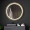 Fab Glass And Mirror Round LED Bathroom Mirror with Lights, Front Lit Makeup Mirror, Anti-Fog, 3 Colors and Dimmable HC36RD-FG - alternate 7