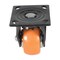 Vestil Polyurethane Swivel With Total Brake Caster 4 In. Diameter x 2 In. Width 551 lb Orange/Silver CST-E6-4X2PUP-SWTB - alternate 8