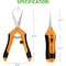 Ipower 6.5 Inch Gardening Pruning Shears Hand Scissors, Orange GLPRNR6OR - alternate 6