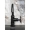 Kingston Brass One-Handle 1-Hole Bathroom Faucet with Knurled Handle, Deck Plate, and Push Pop-Up Drain KSD2210RKX - alternate 5